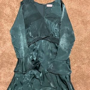 Forest green cross dress, perfect condition